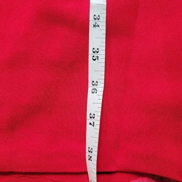 Vintage Andrea Polizzi For Rex Lester Red Sleeveless Dress Size 8 - Picture 10 of 12